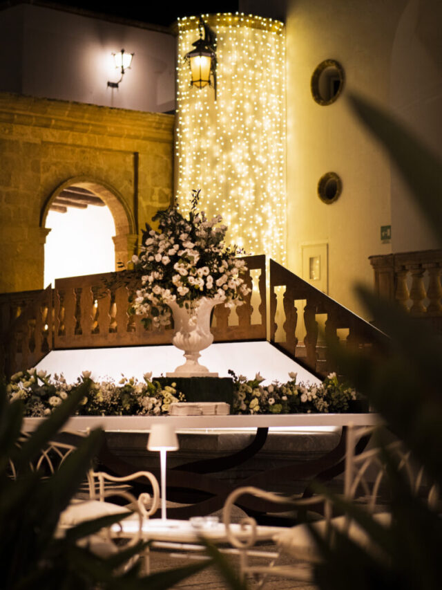 Corte Storica — sala per ricevimenti a Villa Favorita, Marsala