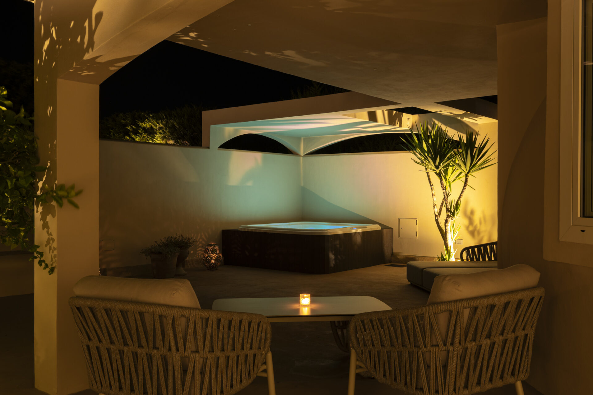 Camera Zagara Suite dell'hotel Villa Favorita a Marsala